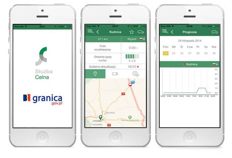 Służby Celnej - mobilna aplikacja GRANICA